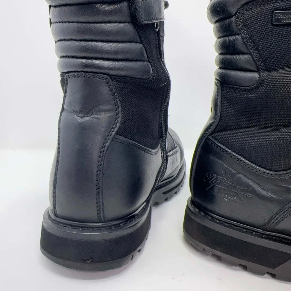 Thorogood 834-6889 Tactical Duty Boots Mens 9M Black Leather Side Zip Waterproof